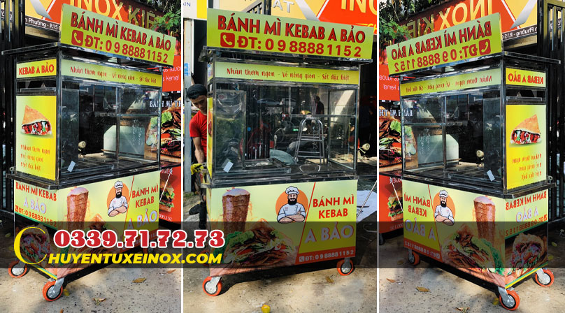 Mua xe bánh mì Doner Kebab tại Bình Thuận