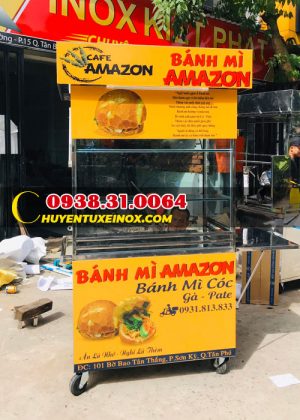 xe bán bánh mì và xôi, mô hình bán bánh mì chả cá siêu lợi nhuận