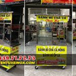 Xe bán bánh mì đẹp, đủ loại, giá rẻ, chất lượng tốt nhất 1 xe bán bánh mì chả cá-s