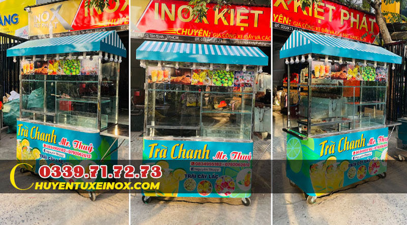 Kiểu xe ăn vặt chuyên dụng tại việt nam 2 Xe bán đồ ăn vặt