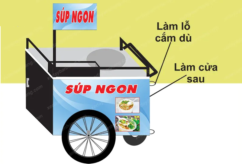 Giới thiệu về xe bán súp cua 1 Xe bán súp cua