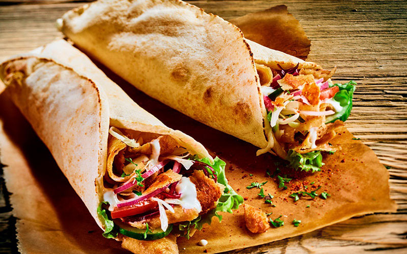 Vị Đặc Biệt Từ Vỏ Bánh Mì Thổ Nhĩ Kỳ 4 Bánh mì thổ nhĩ kỳ cuộn