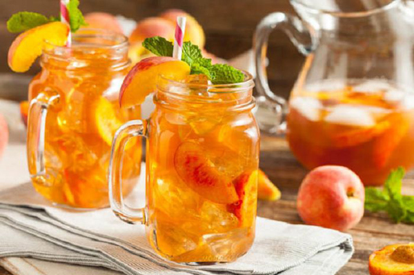 Mách bạn 10 cách pha trà chanh giải khát cho mùa hè 6 Trà chanh đào